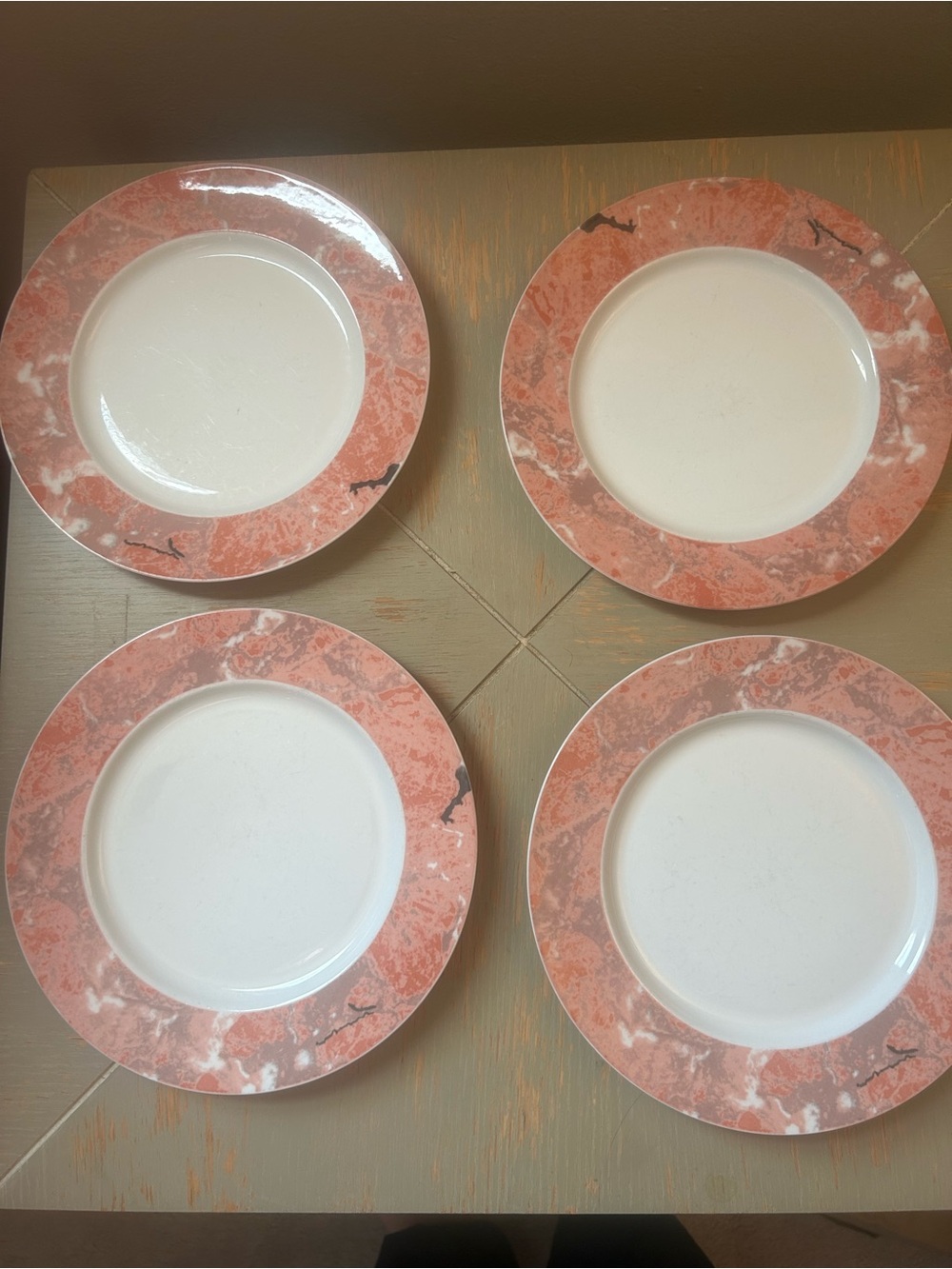 Vintage 80s/90s Villeroy & Boch Siena Pattern Salad Plates, Set of 4